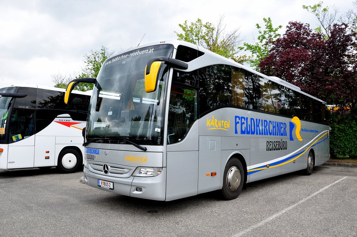 Mercedes Tourismo vom Feldkirchner Reisebro aus Krnten in Krems gesehen.