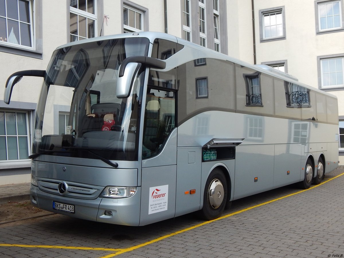 Mercedes Tourismo von Feuerer aus Deutschland in Sassnitz.