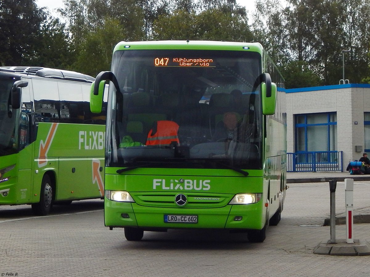 Mercedes Tourismo von Flixbus/Joost's aus Deutschland in Rostock. 