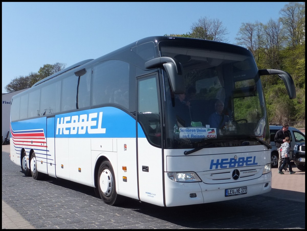 Mercedes Tourismo von Hebbel aus Deutschland im Stadthafen Sassnitz.