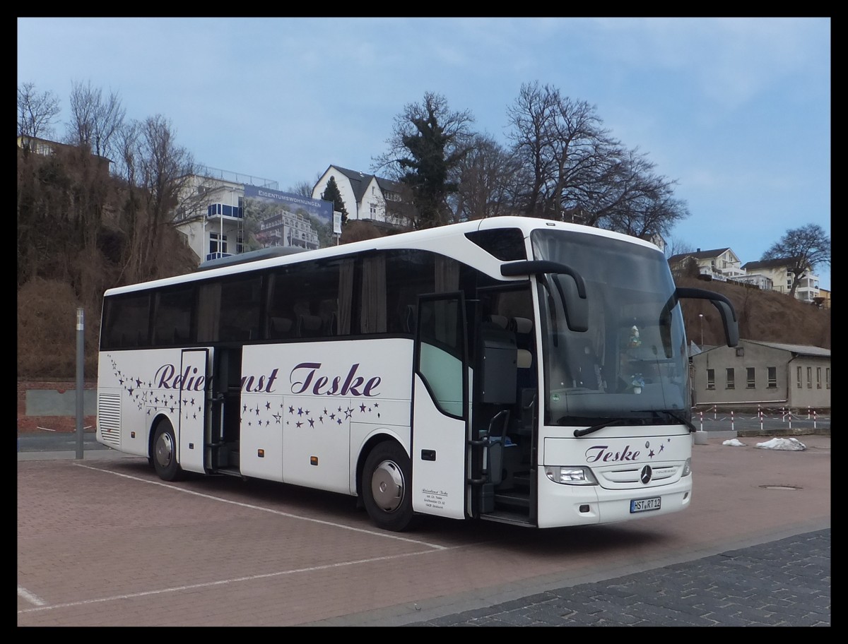 Mercedes Tourismo vom Reisedienst Teske aus Deutschland in Sassnitz.