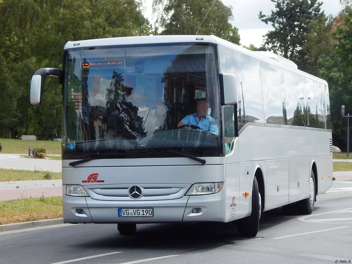 Mercedes Tourismo RH der Anklamer Verkehrsgesellschaft in Greifswald.