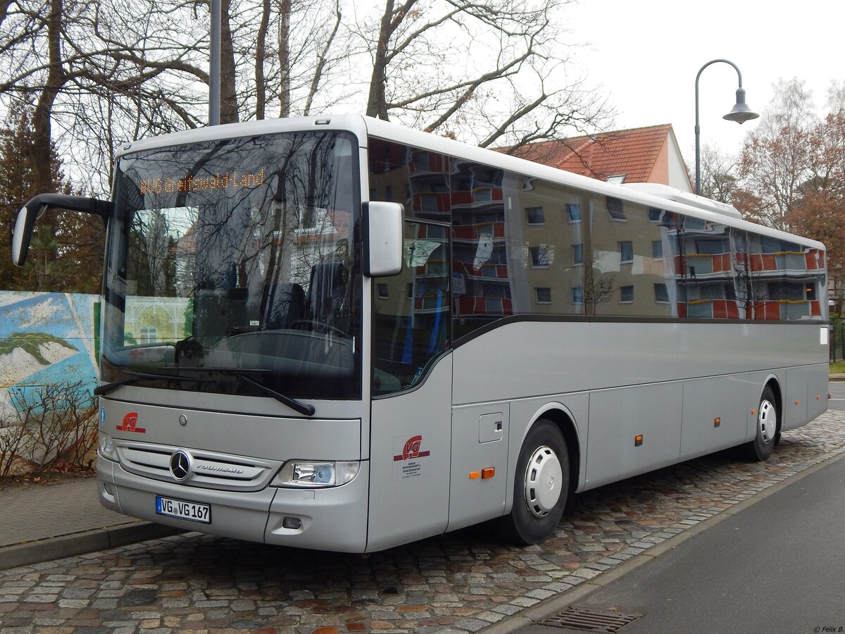 Mercedes Tourismo RH der Anklamer Verkehrsgesellschaft in Binz.