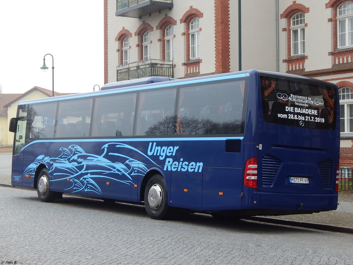 Mercedes Tourismo RH von Unger aus Deutschland in Neustrelitz.
