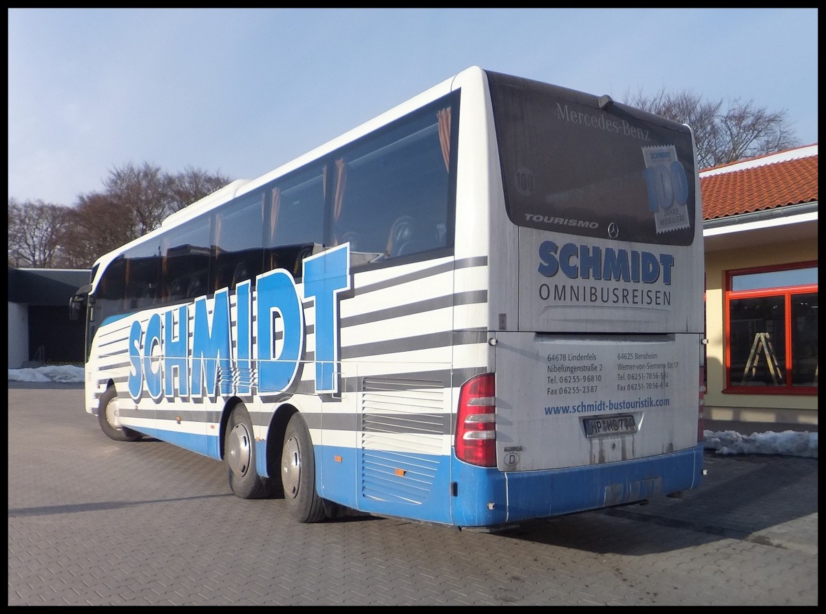 Mercedes Tourismo von Schmidt aus Deutschland in Sassnitz.