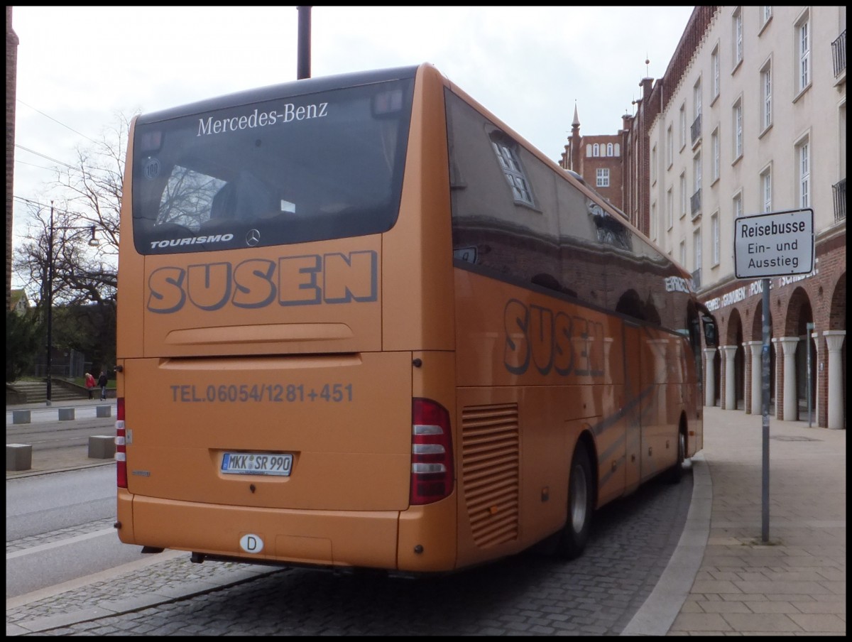 Mercedes Tourismo von Susen aus Deutschland in Rostock.
