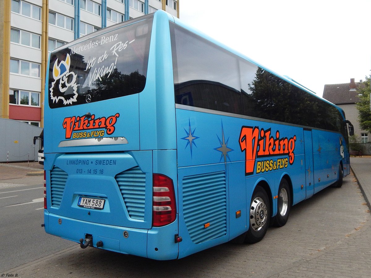 Mercedes Tourismo von Viking Buss & Flyg aus Schweden in Neubrandenburg.