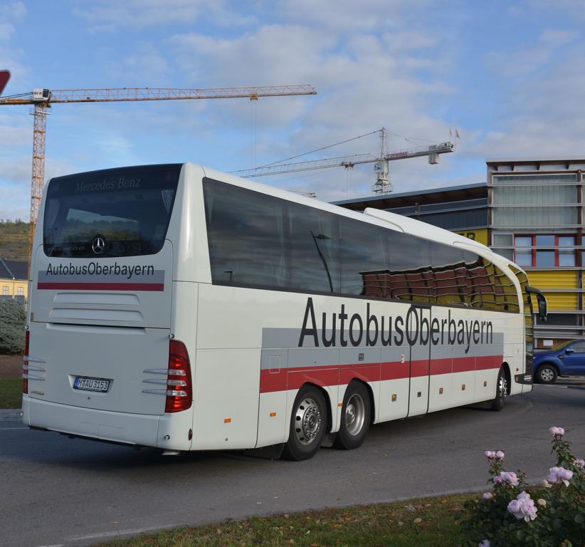 Mercedes Travego von Autobus Oberbayern aus der BRD 10/2017 in Krems.