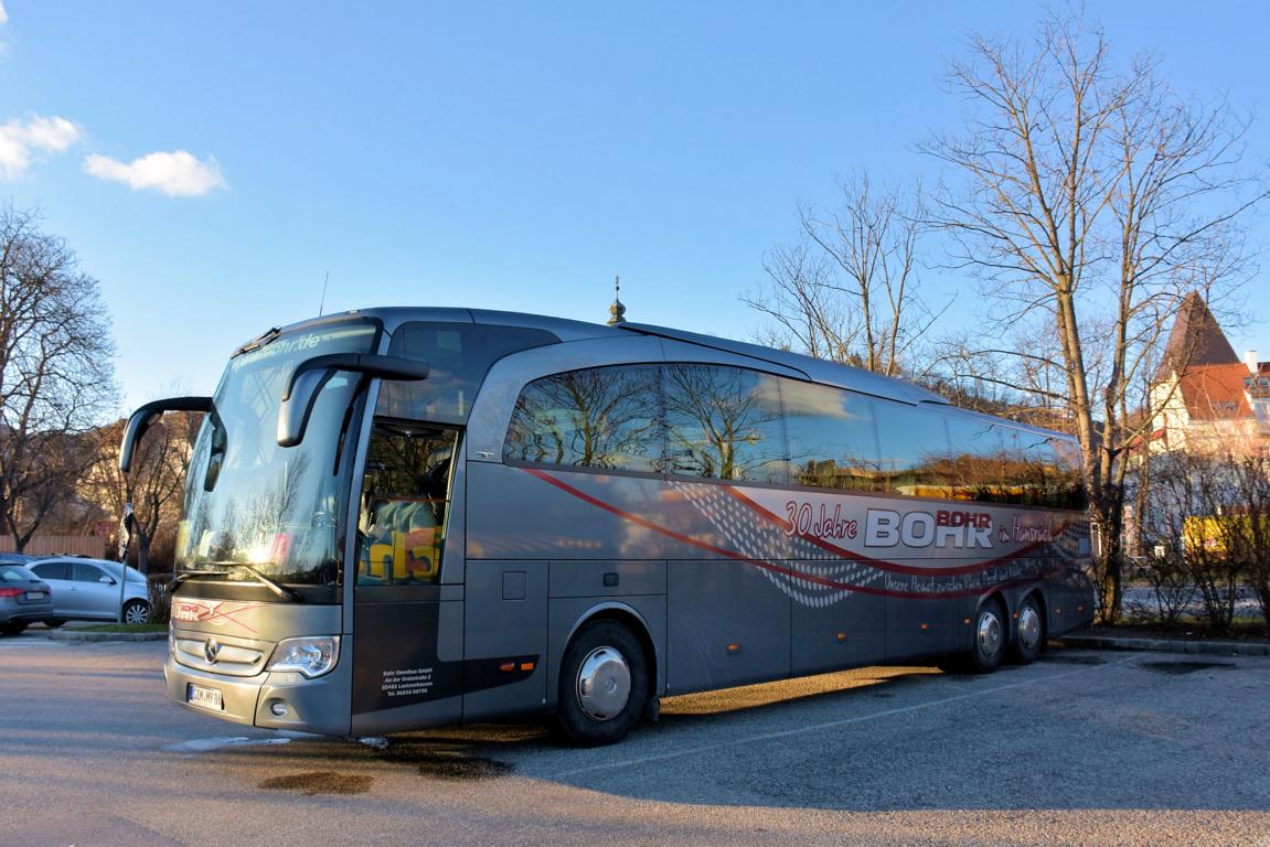 Mercedes Travego von Bohr Reisen aus der BRD im Dez. 2017 in Krems.