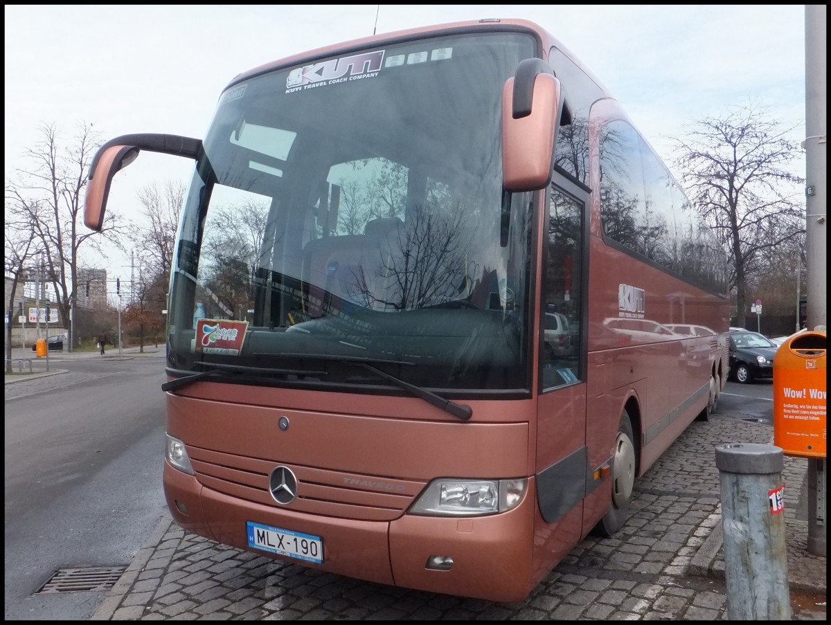 Mercedes Travego von Kuti Travel aus Ungarn in Berlin. 