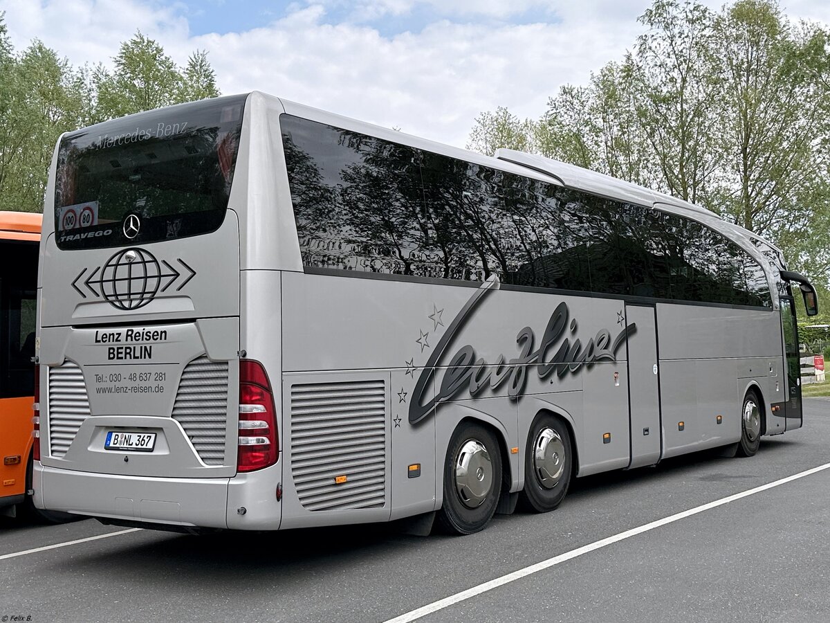 Mercedes Travego von Lenz Tour - Retour Reisen aus Deutschland in Plau am See.