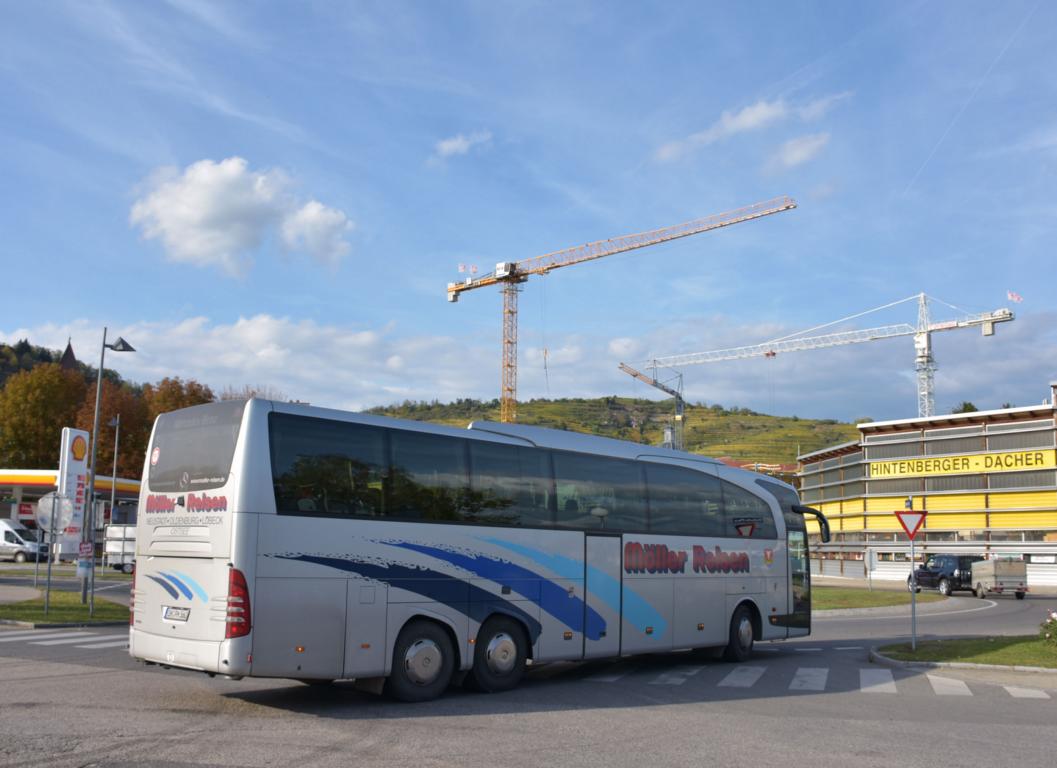 Mercedes Travego von Mller Reisen aus der BRD 10/2017 in Krems.