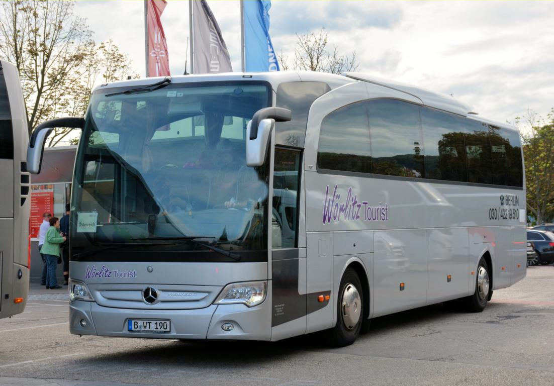 Mercedes Travego von Wrlitz Tourist aus der BRD in Krems gesehen.