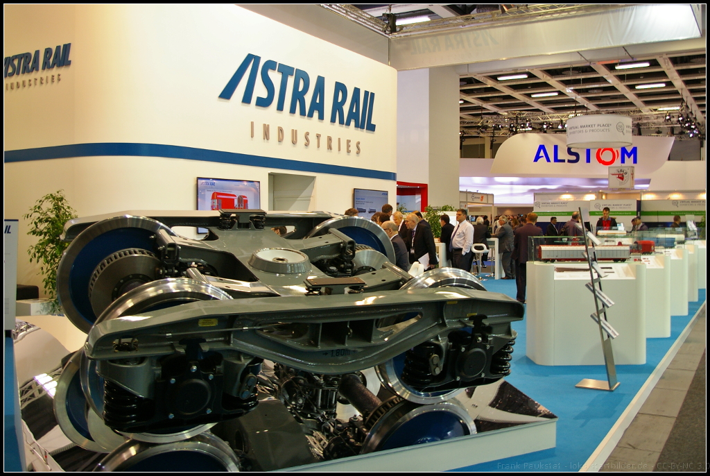 Messestand der Fa. Astra Rail Industries aus Rumänien.

Die rumänische Firma Astra Rail präsentierte auf der InnoTrans 2014 in Berlin eine Auswahl ihres Angebotes. So stellt die Firma Güterwagen und Drehgestelle her und führt auch Reparaturen durch.

Webseite (deutsch): http://www.astrarail.com/de/startseite/unternehmen/
