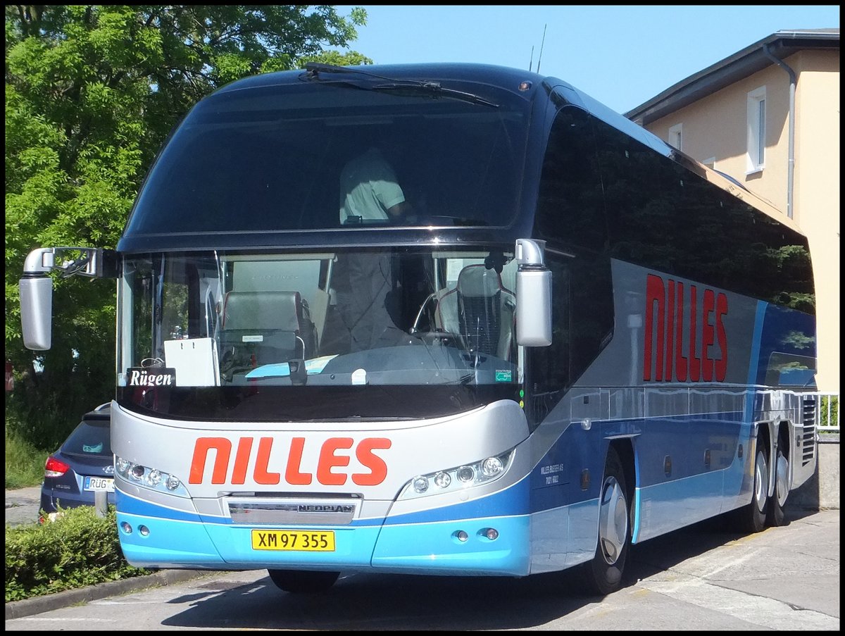Neoplan Cityliner von Nilles aus Dnemark in Sassnitz.