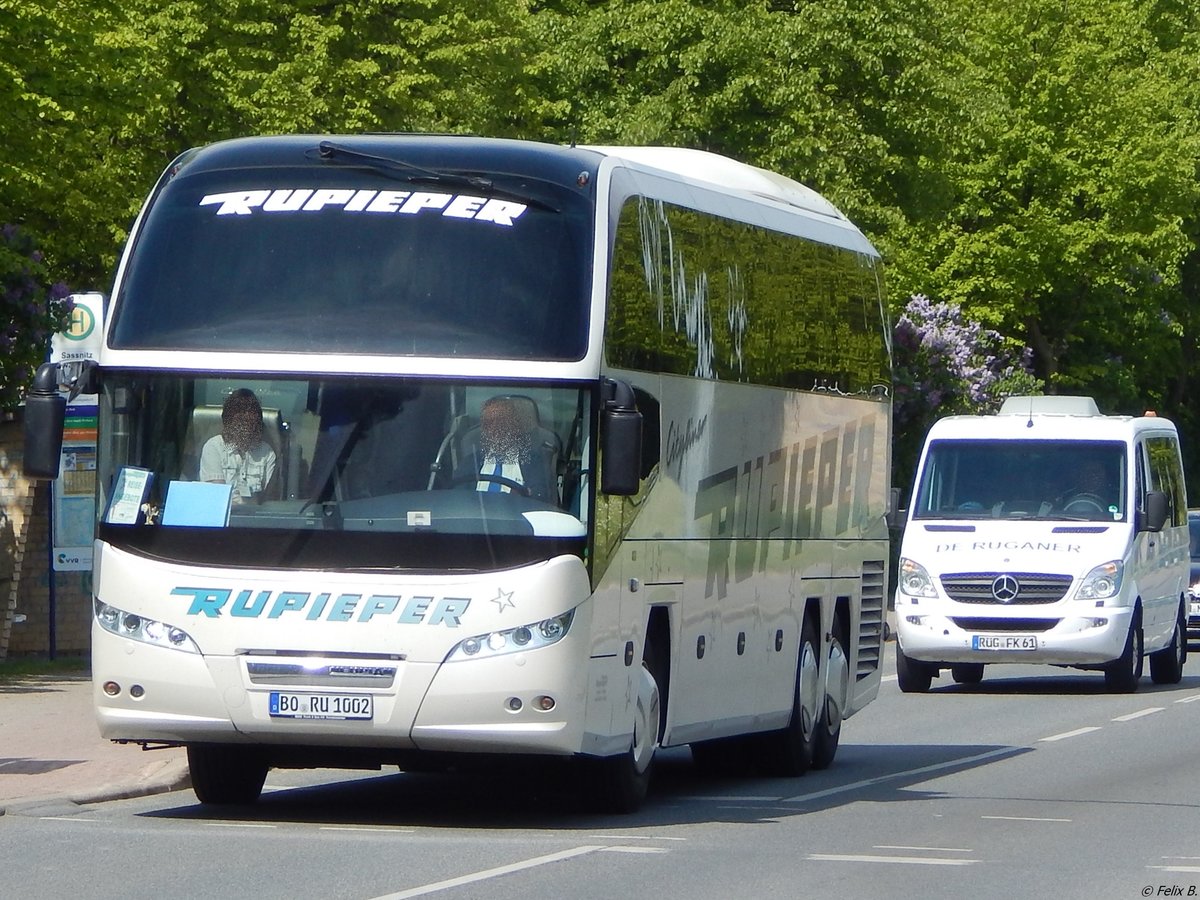 Neoplan Cityliner von Rupieper aus Deutschland in Sassnitz.