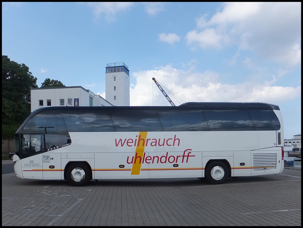 Neoplan Citylner von Weihrauch-Uhlendorff aus Deutschland im Stadthafen Sassnitz.