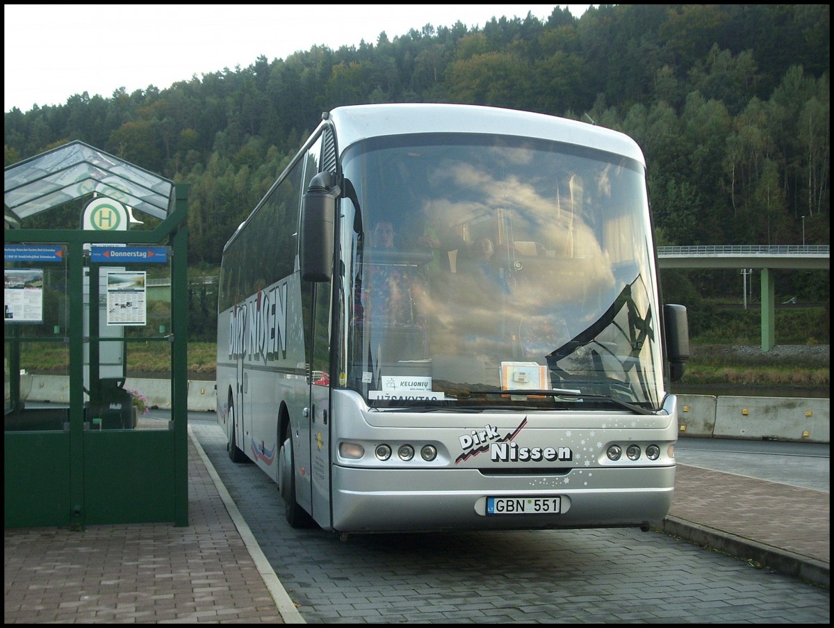 Neoplan Euroliner von Dirk Nissen aus Litauen in Bad Schandau.