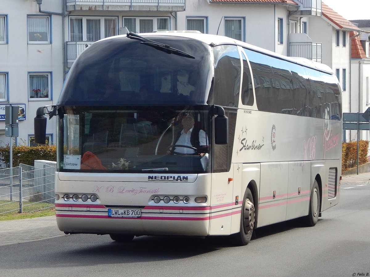 Neoplan Starliner von KB Reisen aus Deutschland in Sassnitz.