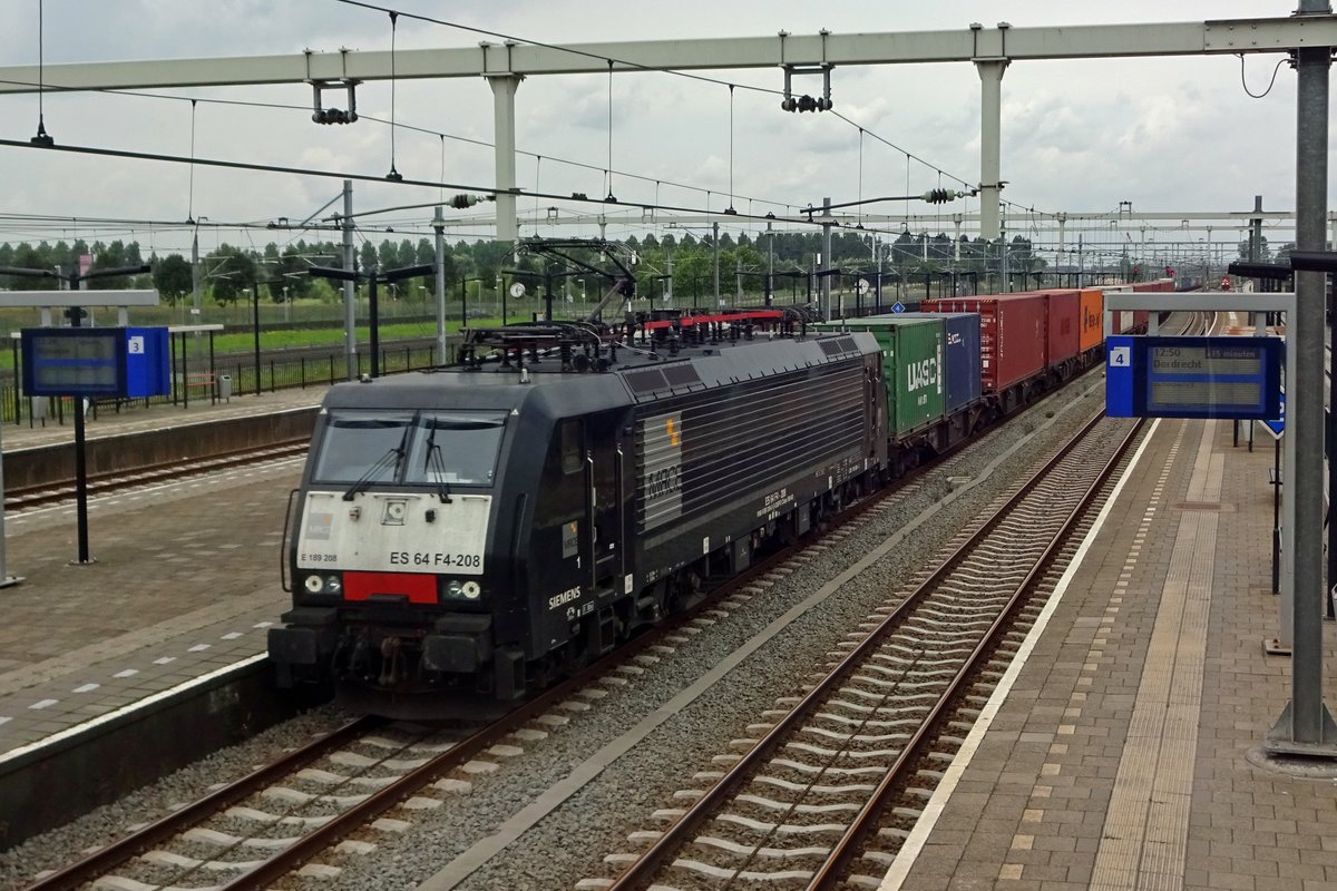 Notschuss auf 189 208 in Lage Zwaluwe am 19 Juli 2019. 