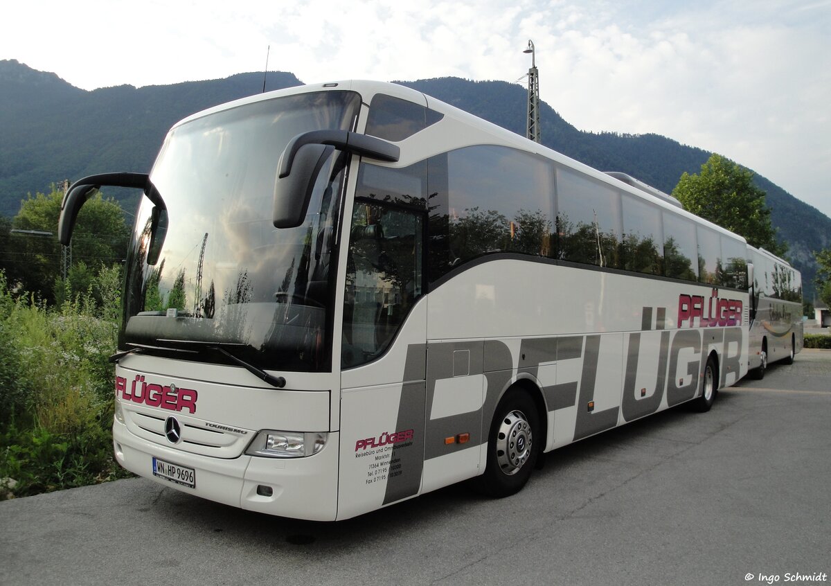 Omnibusverkehr Pflger aus Winnenden | WN-HP 9696 | Mercedes-Benz Tourismo II RHD M/2 | 09.07.2011 in Bad Reichenhall