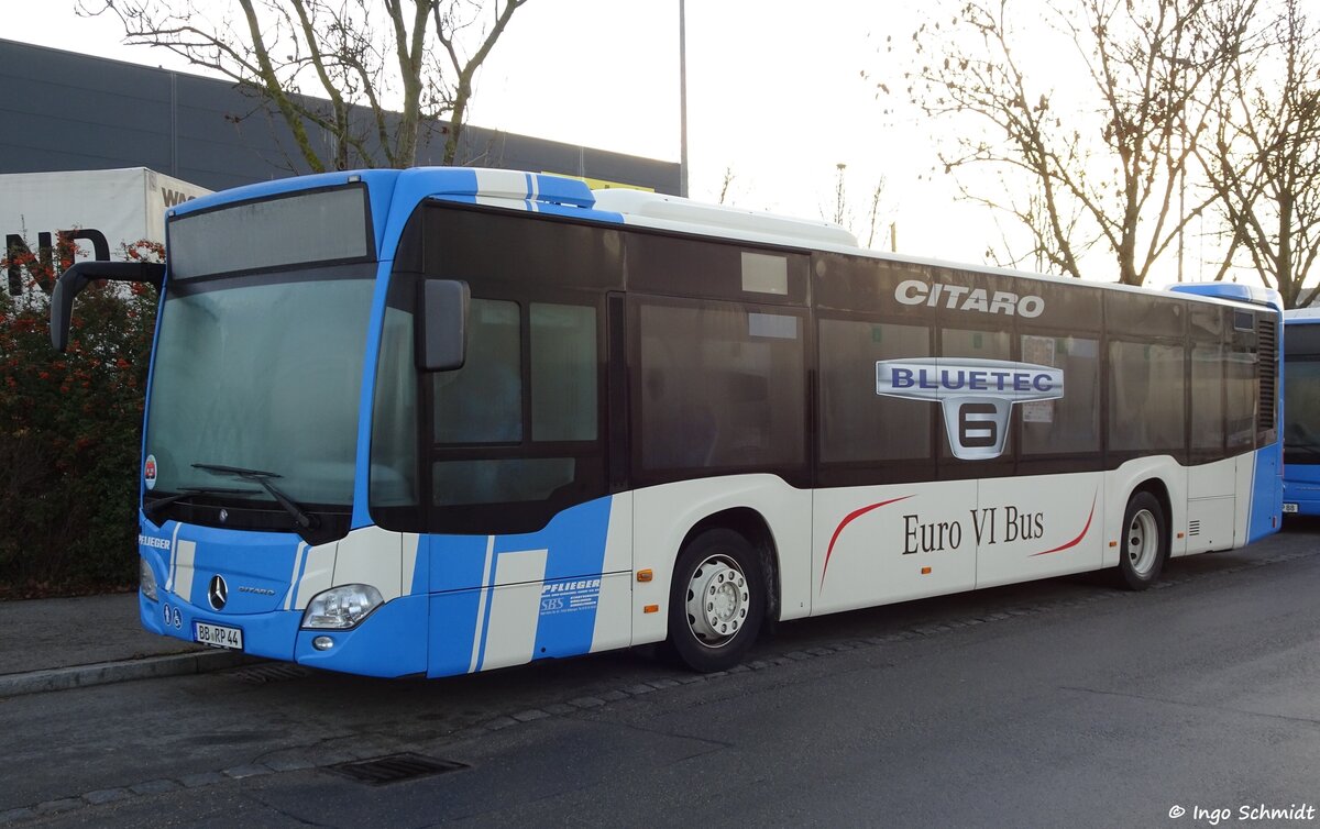 Pflieger Reise & Verkehr aus Böblingen | Stadtverkehr Böblingen Sindelfingen (SBS) | Nr. 44 | BB-RP 44 | Mercedes-Benz Citaro 2 | 13.12.2015 in Böblingen