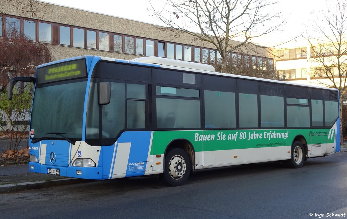 Pflieger Reise & Verkehr aus Böblingen | Stadtverkehr Böblingen Sindelfingen (SBS) | Nr. 89 | BB-RP 89 | Mercedes-Benz Citaro | 13.12.2015 in Böblingen