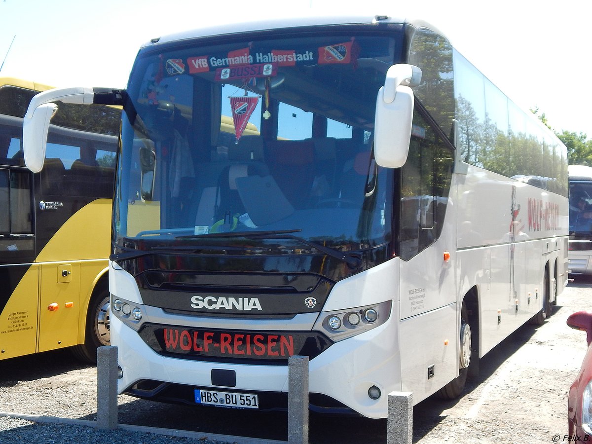 Scania InterLink von Wolf-Reisen aus Deutschland in Binz.