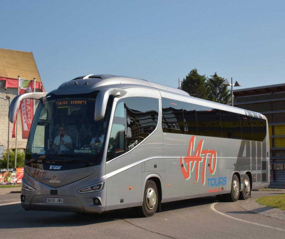 Scania Irizar i6 von Sato Reisen aus Spanien 2018 in Krems.