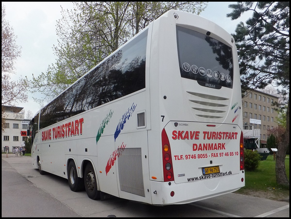 Scania Irizar von Skave Turistfart aus Dnemark in Binz.