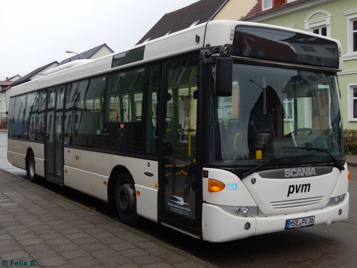 Scania OmniLink der PVM Waren in Neubrandenburg.