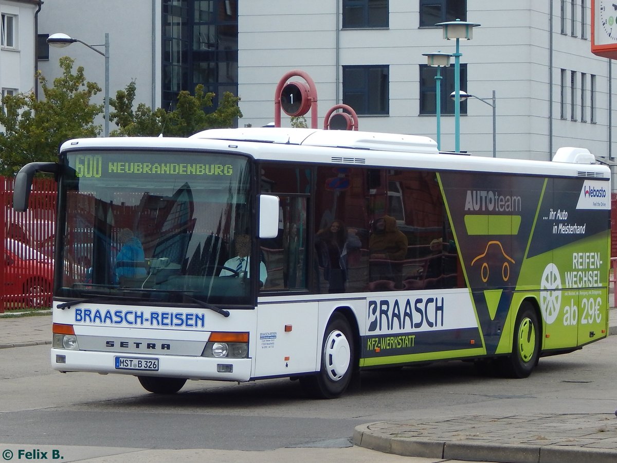 Setra 315 NF von Braasch Reisen aus Deutschland in Neubrandenburg.