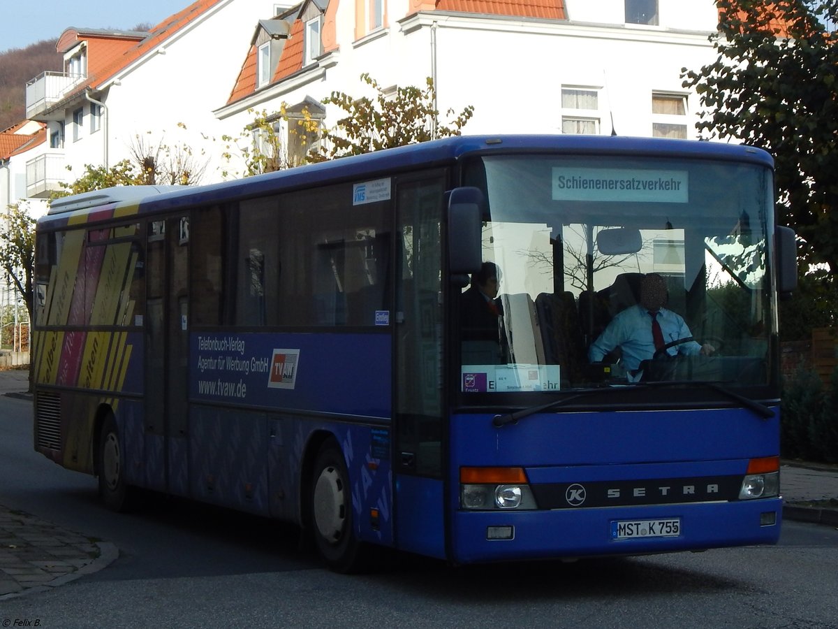 Setra 315 UL von Becker-Strelitz Reisen aus Deutschland in Sassnitz.