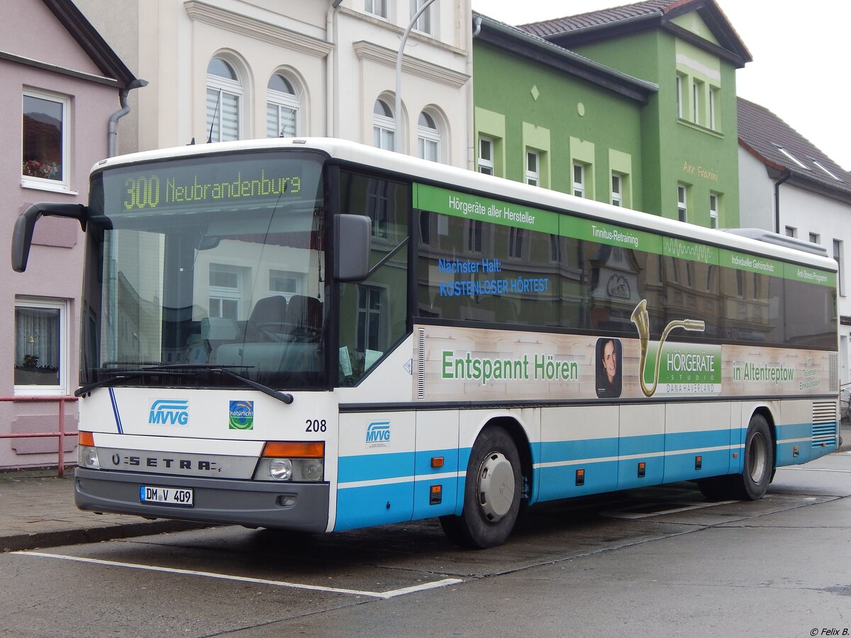Setra 315 UL der MVVG in Neubrandenburg.