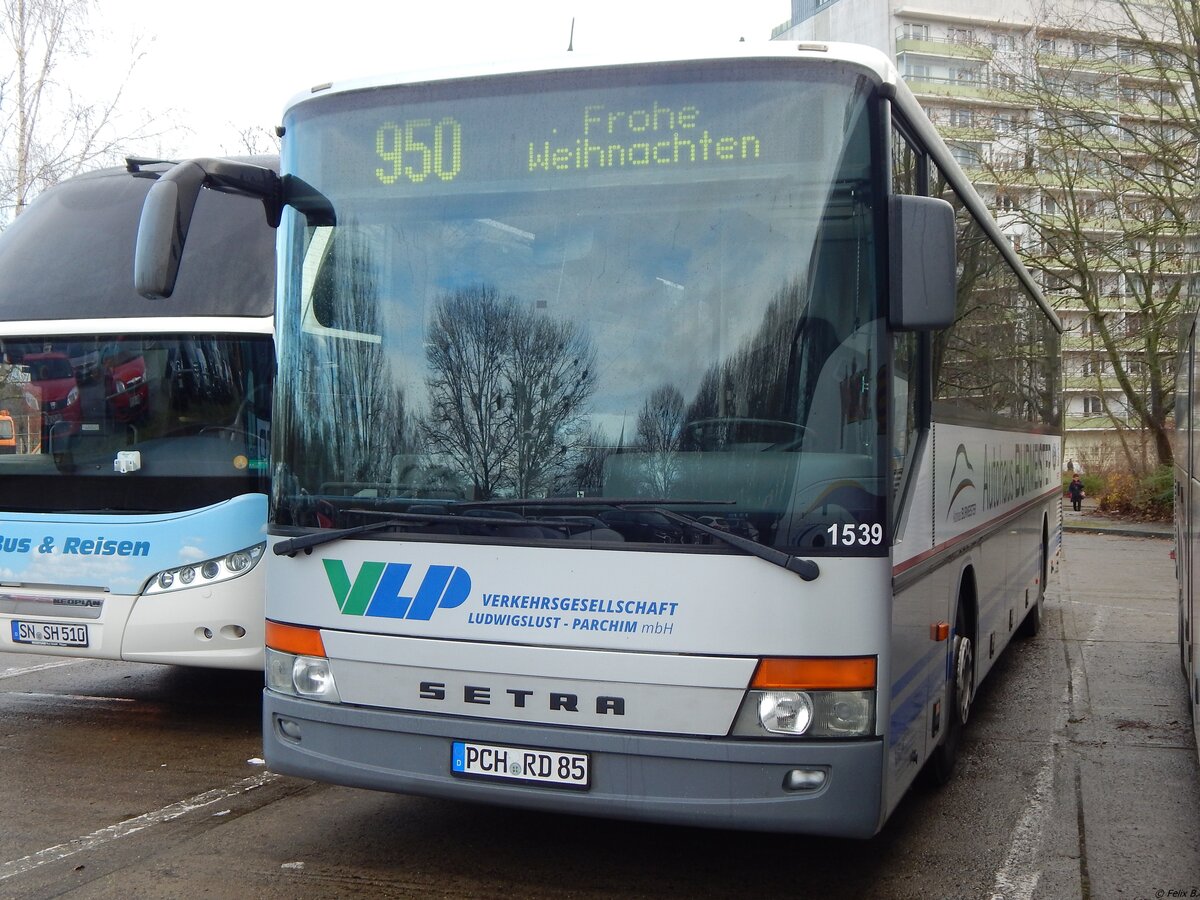 Setra 315 UL der Verkehrsgesellschaft Ludwigslust-Parchim mbH in Neubrandenburg.