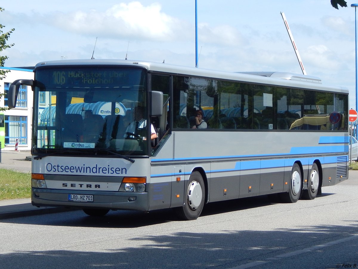 Setra 317 UL von Ostseewindreisen aus Deutschland in Rostock.