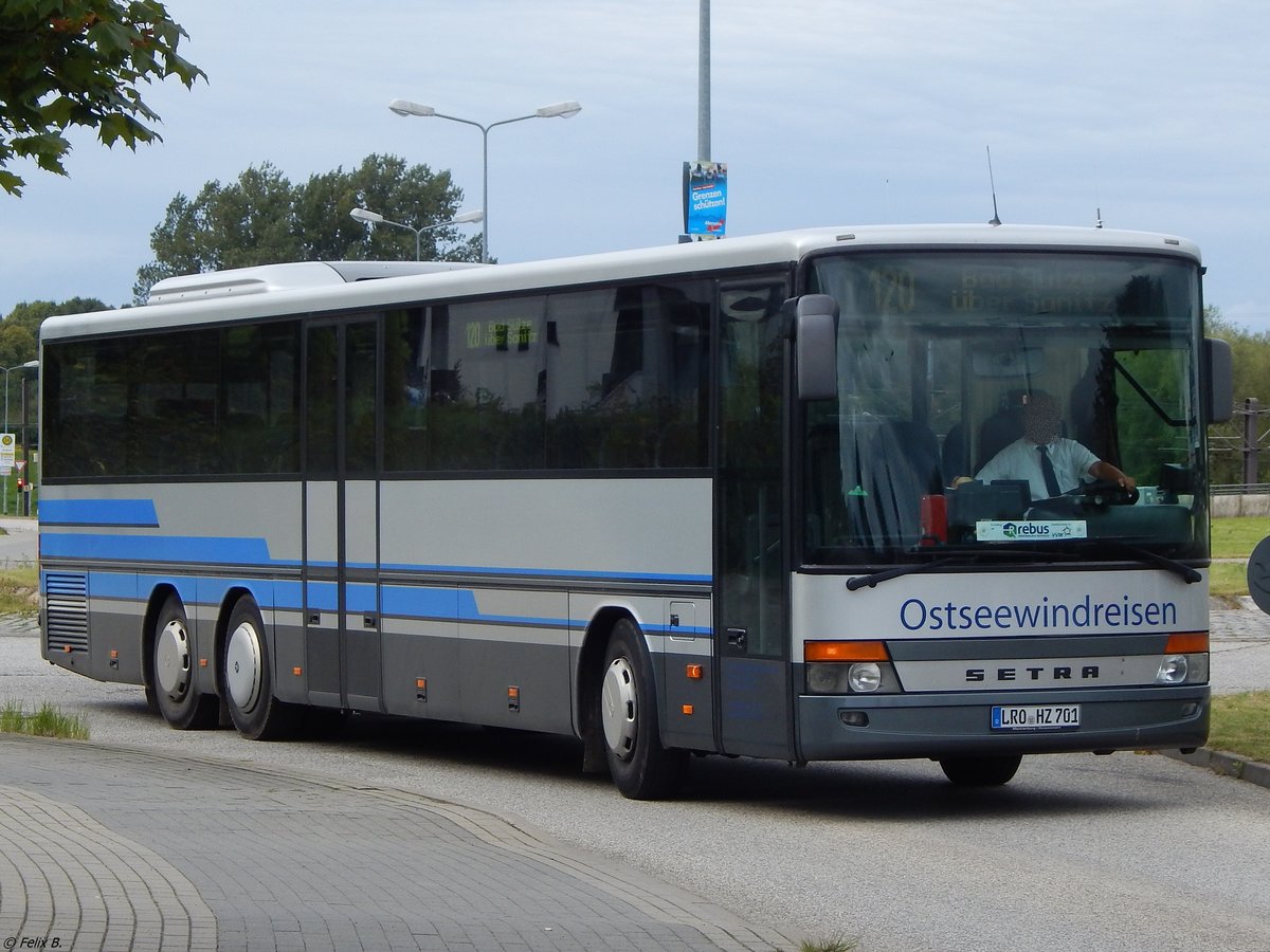Setra 317 UL von Ostseewindreisen aus Deutschland in Rostock. 