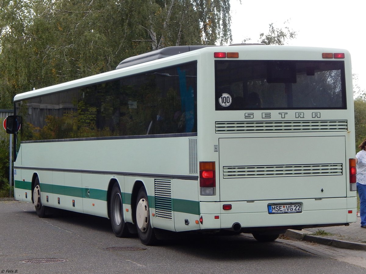 Setra 319 UL der MVVG (ex Nahverkehr GmbH Elbe-Elster/EE-N 231) in Neubrandenburg. 