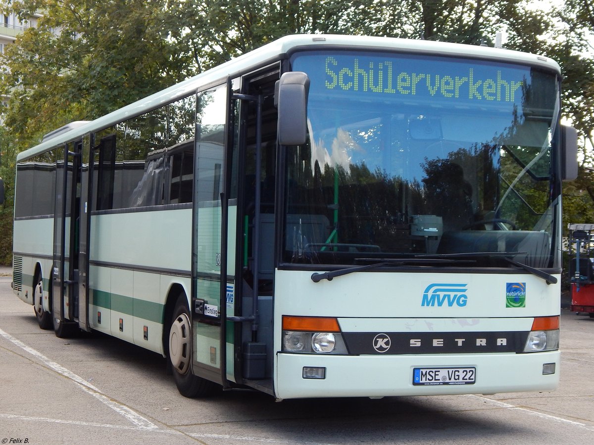 Setra 319 UL der MVVG (ex Nahverkehr GmbH Elbe-Elster/EE-N 231) in Neubrandenburg. 