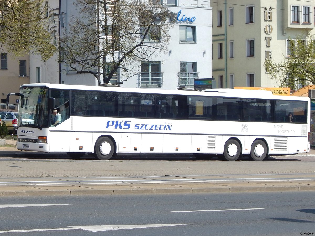 Setra 319 UL von PKS Szczecin aus Polen in Stettin.