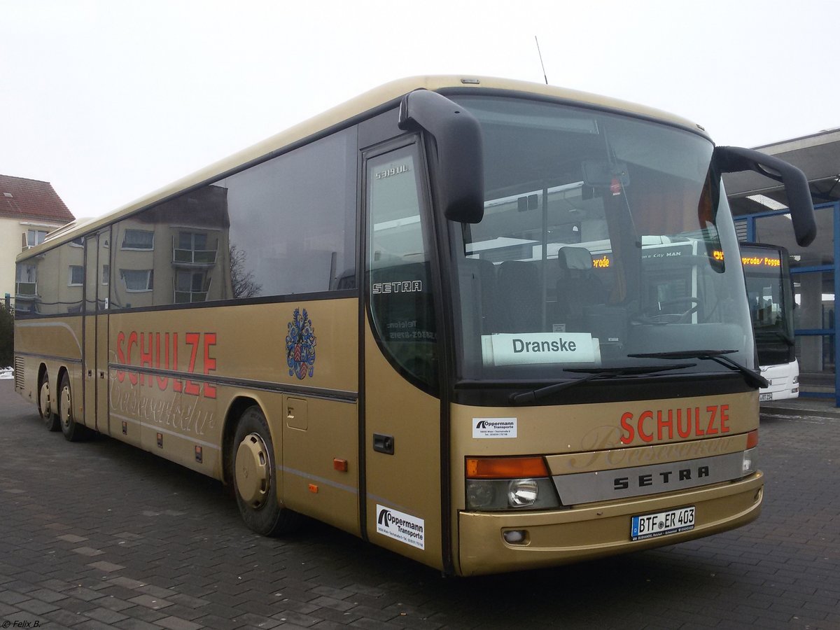Setra 319 UL von Reichert-Bus (ex Reiseverkehr Schulze) im Auftrag von Oppermann Trasporte in Bergen.