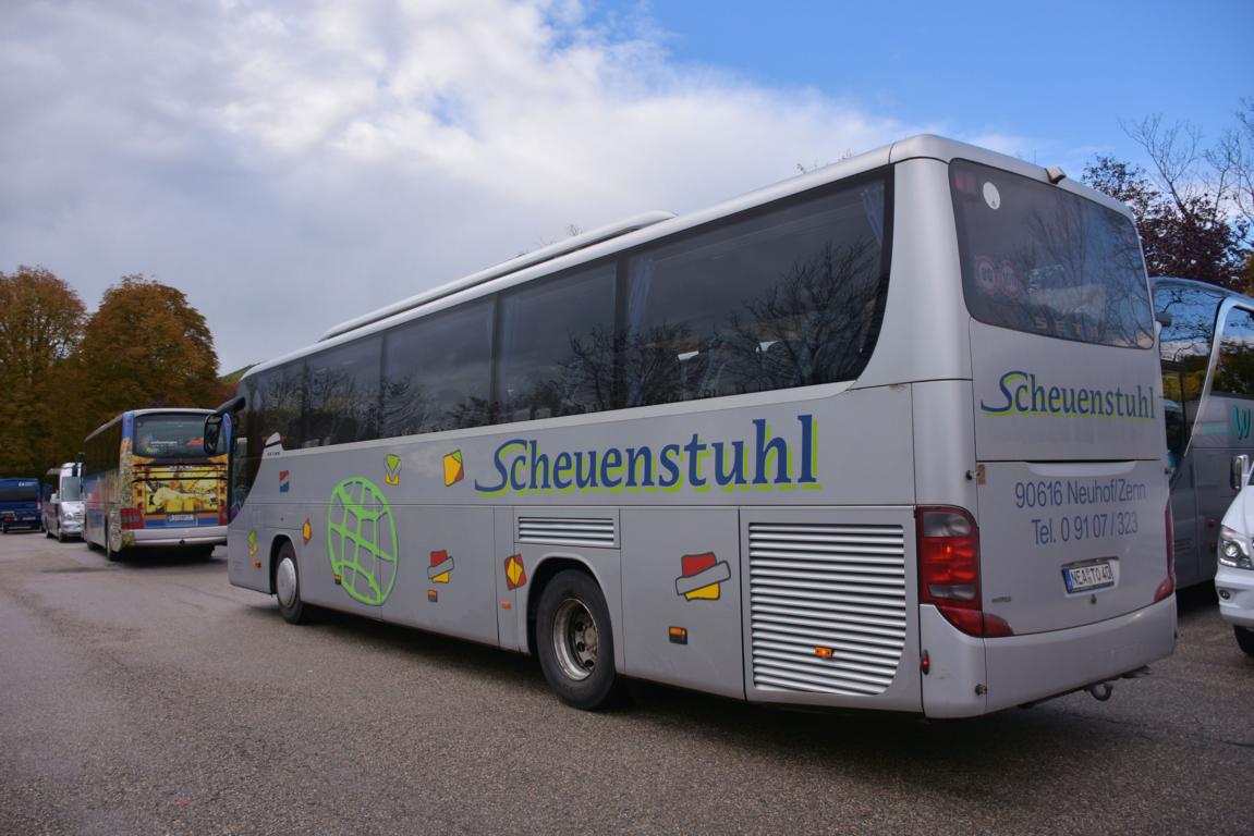 Setra 400er-Serie von Scheuenstuhl Reisen aus der BRD 10/2017 in Krems.