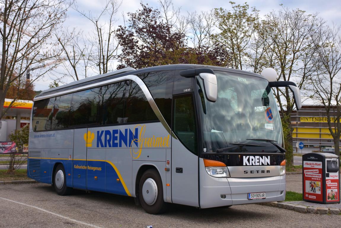 Setra 411 HD von Krenn Reisen aus sterreich 10/2017 in Krems.