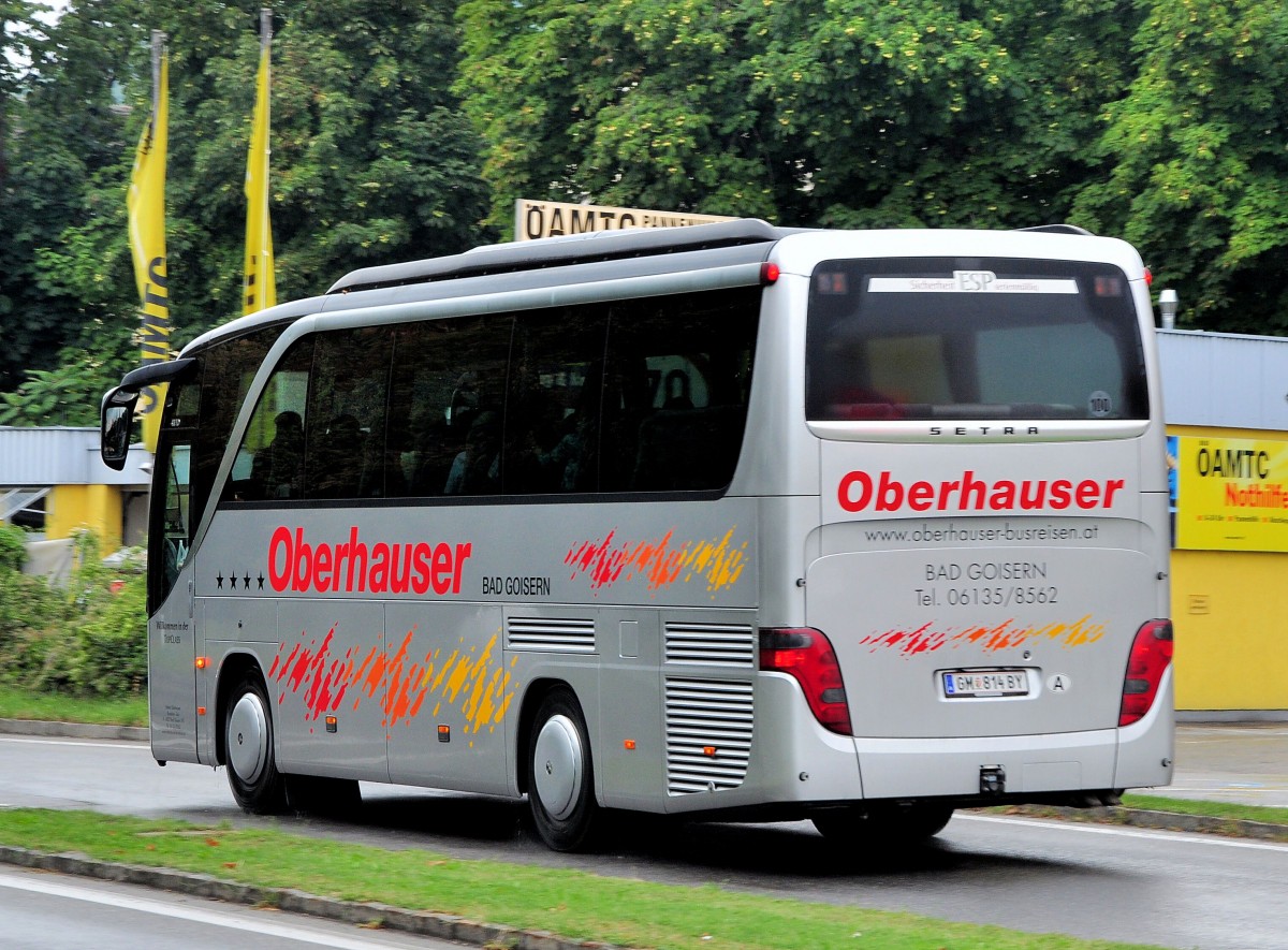 SETRA 411 HD von Oberhauser/sterreich im August 2013 in Krems gesehen.