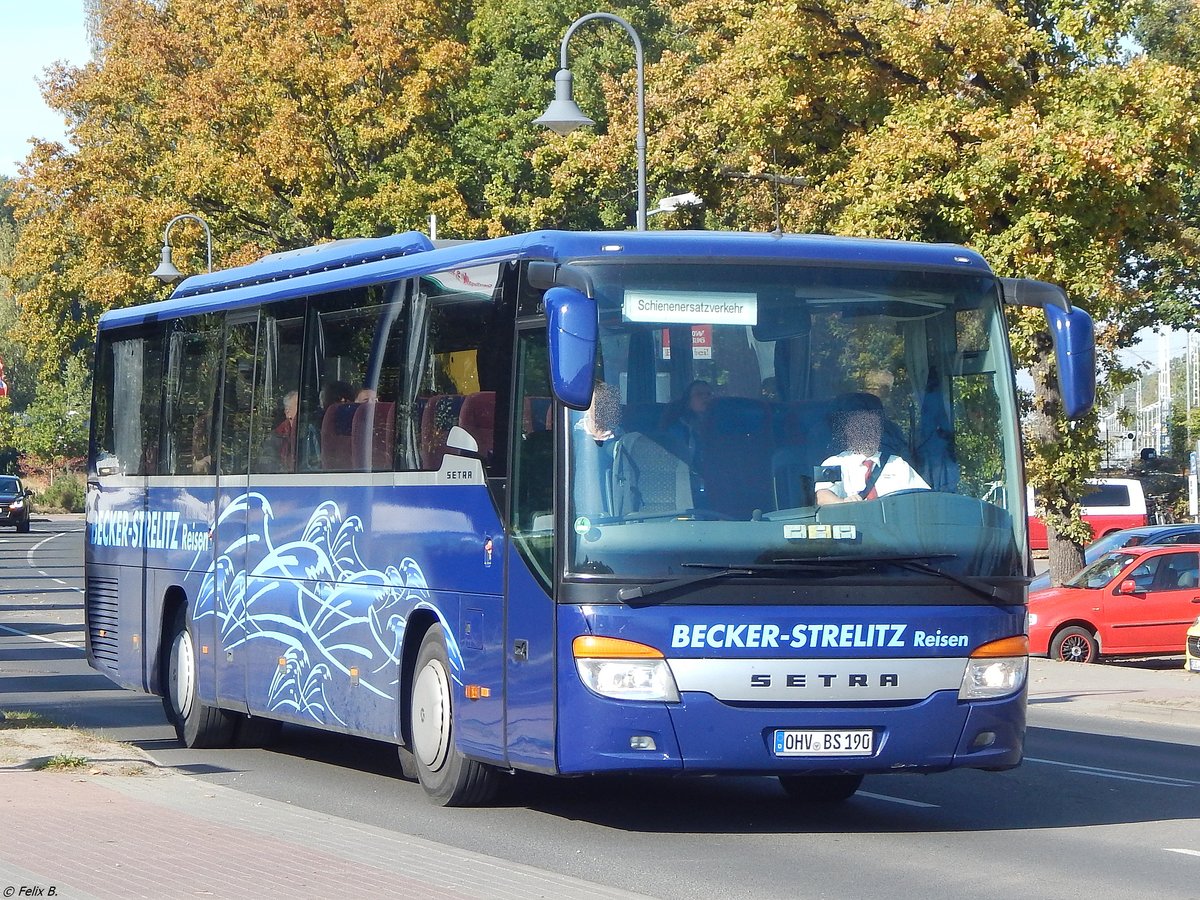 Setra 415 GT von Becker-Strelitz Reisen aus Deutschland in Binz.