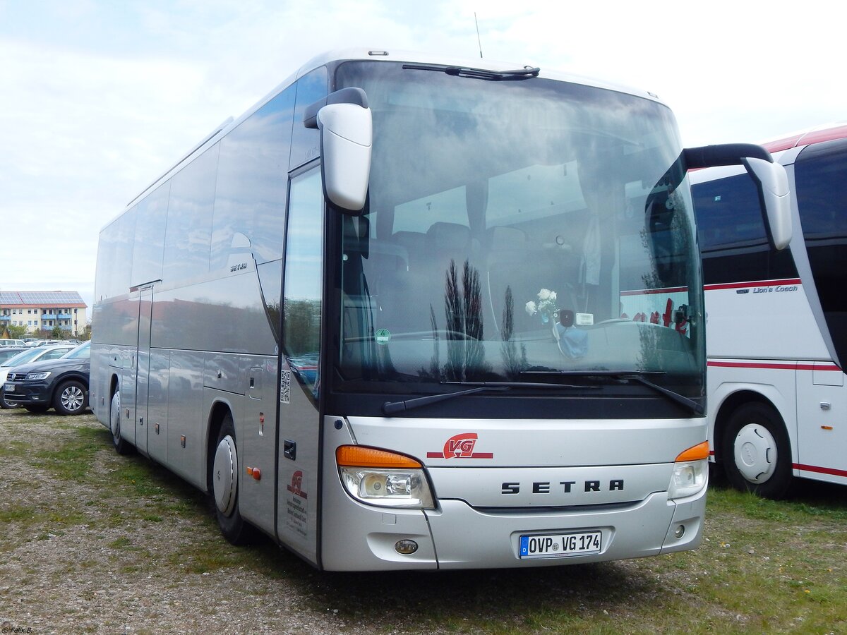 Setra 415 GT-HD der Anklamer Verkehrsgesellschaft mbH in Sassnitz.