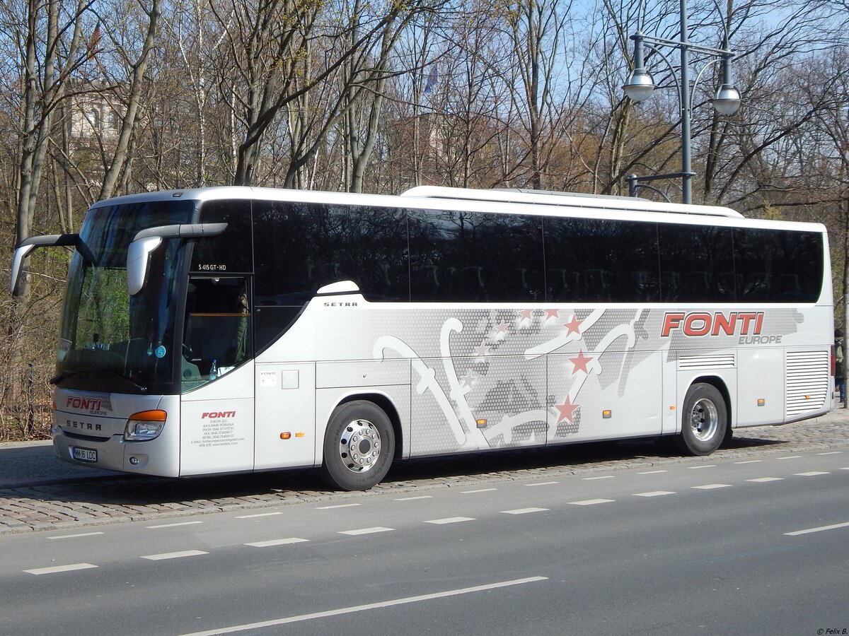 Setra 415 GT-HD von Fonti aus Rumänien in Berlin.
