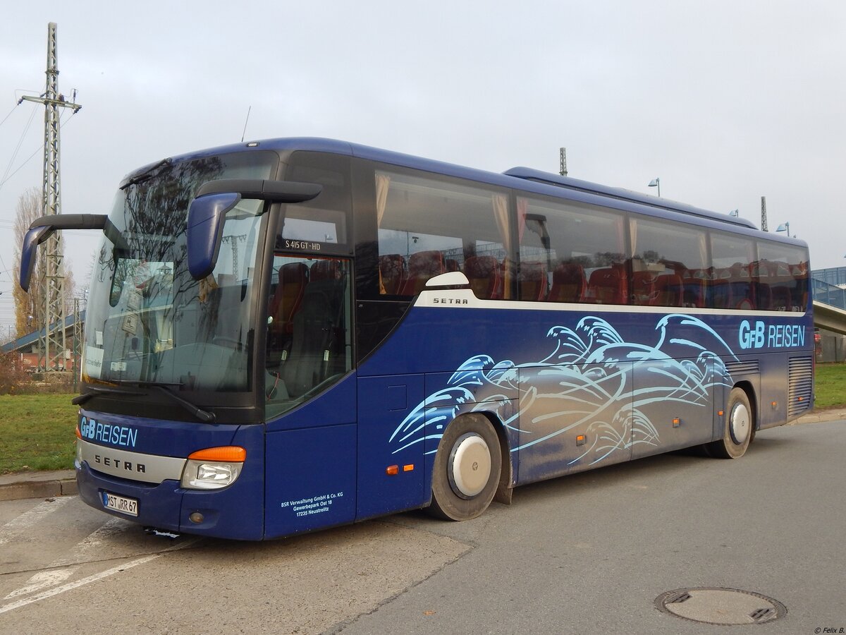 Setra 415 GT-HD von GFB-Reisen aus Deutschland in Neubrandenburg.