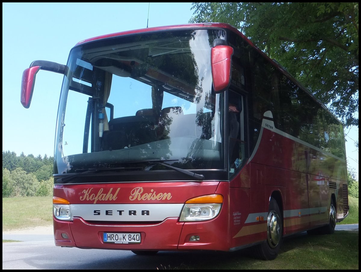 Setra 415 GT-HD von Kofahl Reisen aus Deutschland in Sasnitz.