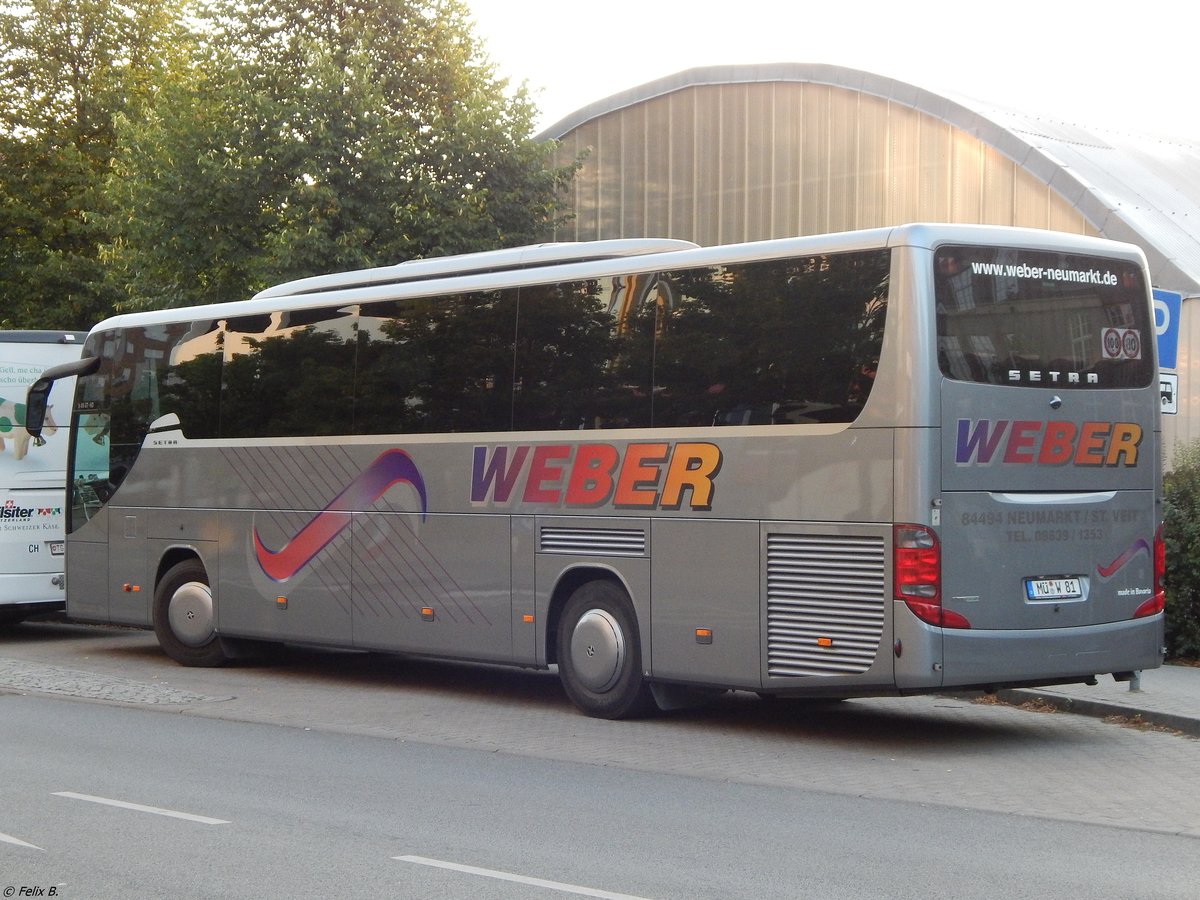 Setra 415 GT-HD von Weber aus Deutschland in Neubrandenburg.
